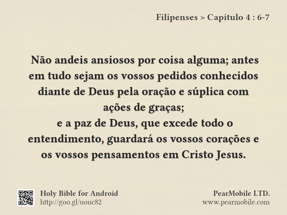 Filipenses, Capítulo 4:6-7